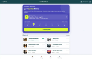 Plan 30 dni w aplikacji QuickSpeak Music